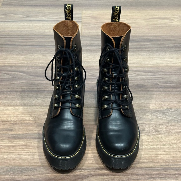 Dr. Martens Leona 7 Hook Boots in Black Size 10 - Picture 3 of 16